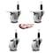Service Caster 3'' Nylon Swivel 1-1/8'' Expanding Stem Caster Set 2 Total Lock Brakes, 4PK SCC-EXTTL20S314-NYS-2-S-2-118 - alternate 5